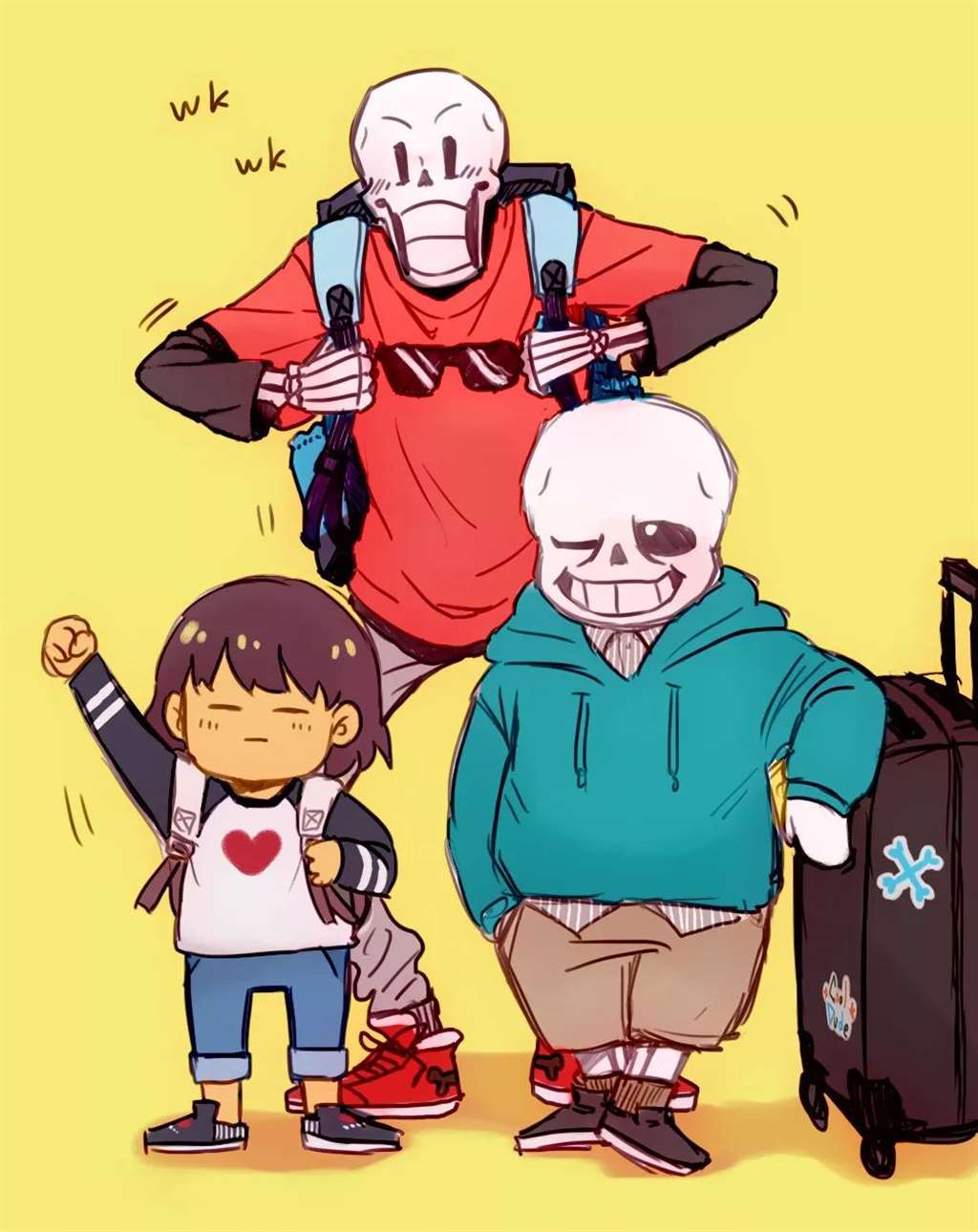 【undertale】传说之下精美人物图包 (Frisk&Sans&Papyrus篇)