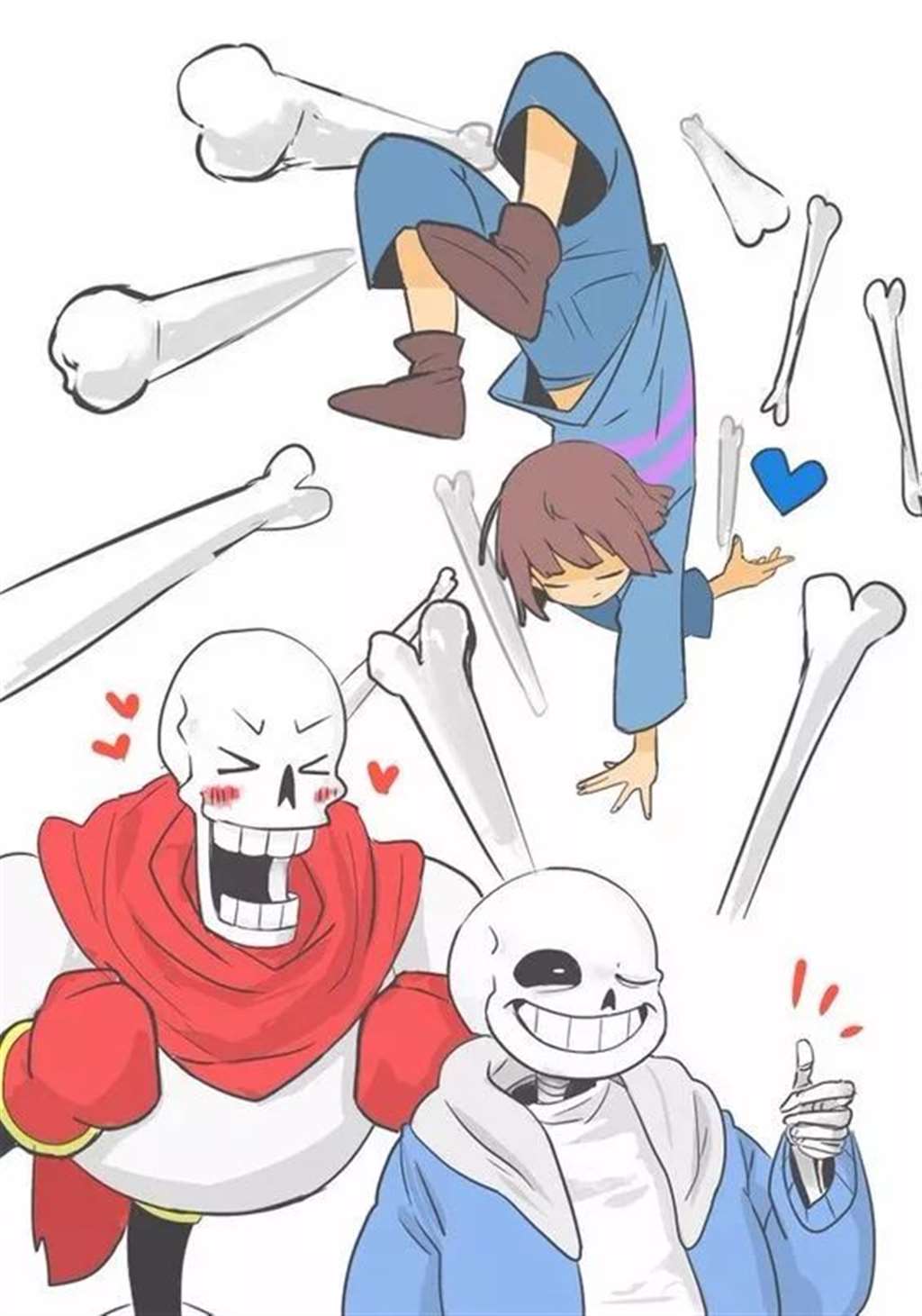 【undertale】传说之下精美人物图包 (Frisk&Sans&Papyrus篇)