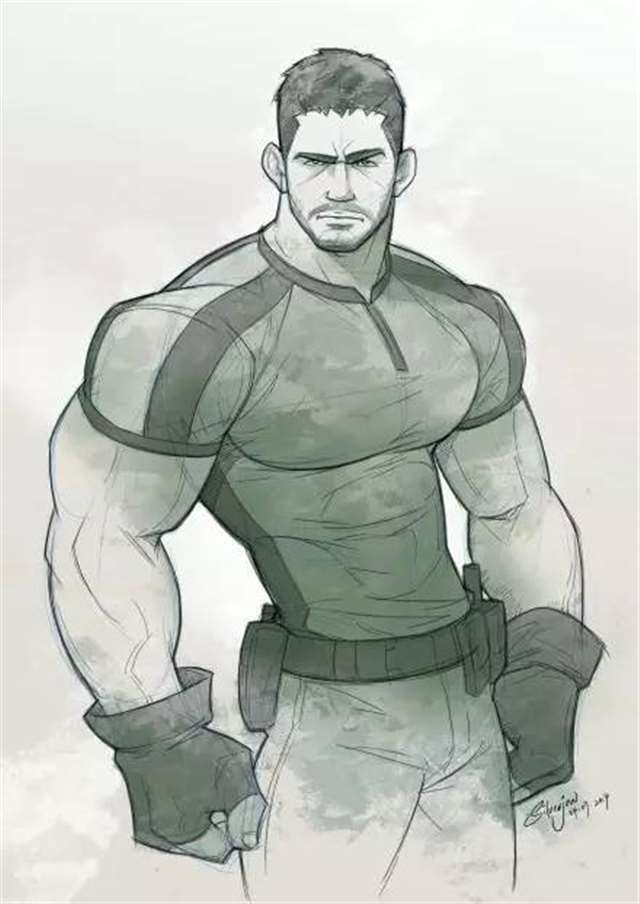 马来西亚同志画师Silverjow的肌肉男插画系列