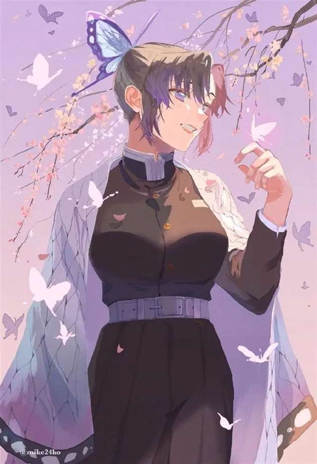 鬼灭之刃:蝴蝶忍生日贺图 画师美图欣赏