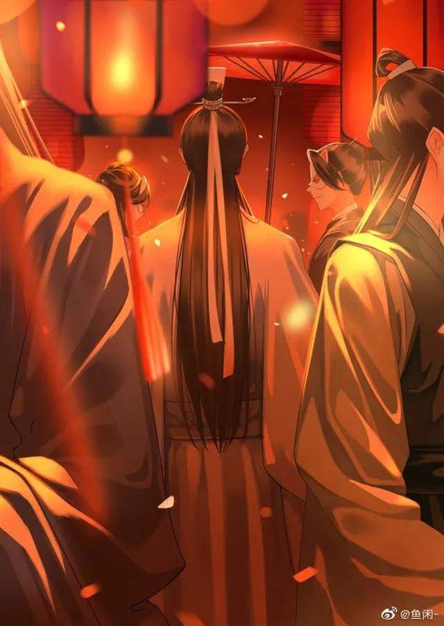 壁纸|画师vb:@鱼闲-(笔下的 燃晚)二哈和他的白猫师尊