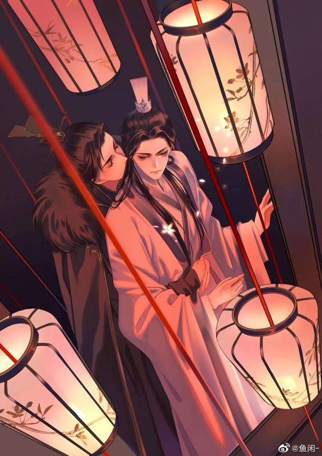 壁纸|画师vb:@鱼闲-(笔下的 燃晚)二哈和他的白猫师尊