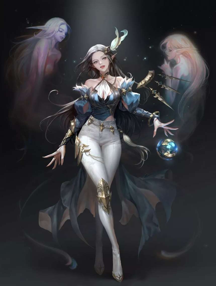 漂亮姐姐赛高!抠细节到每一根头发丝!——NESSI