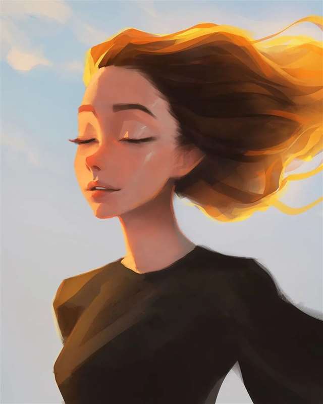  被插画师Sam Yang作品中唯美的色调吸引了