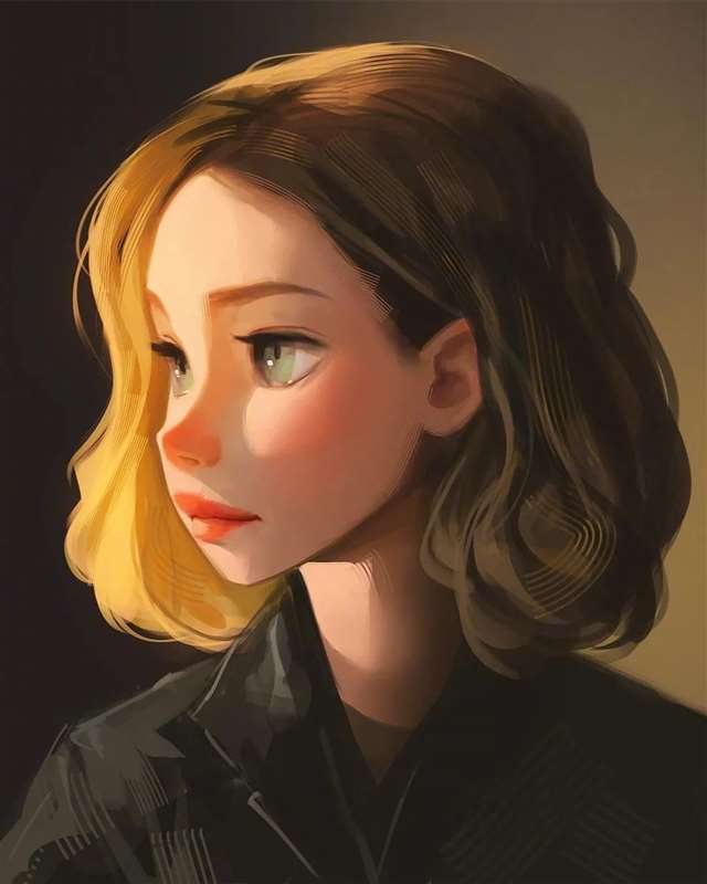 热爱生活的美丽女孩插画图片来自插画师Sam Yang人物作品集