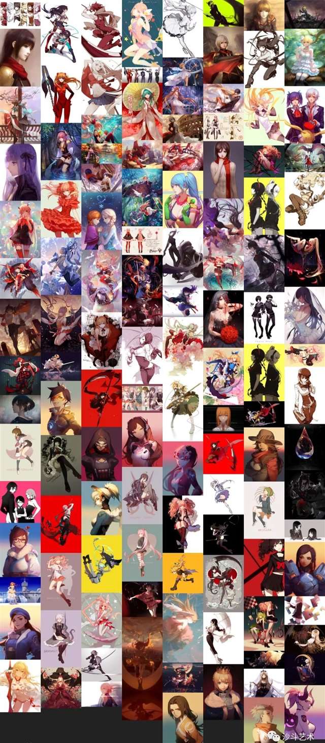 国人女画师 Ask同人绘画作品