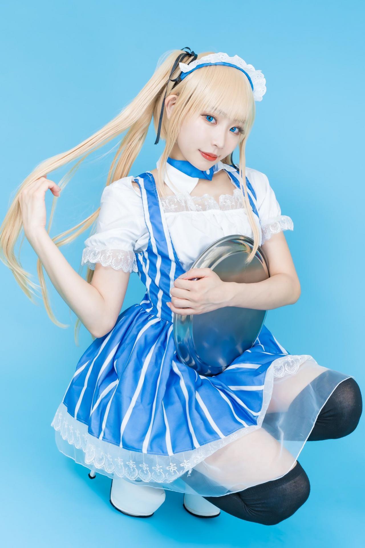 COS正片/11区萌妹COSER《林弥(rinyan)》美图集 事业线 白嫩美腿太养眼！