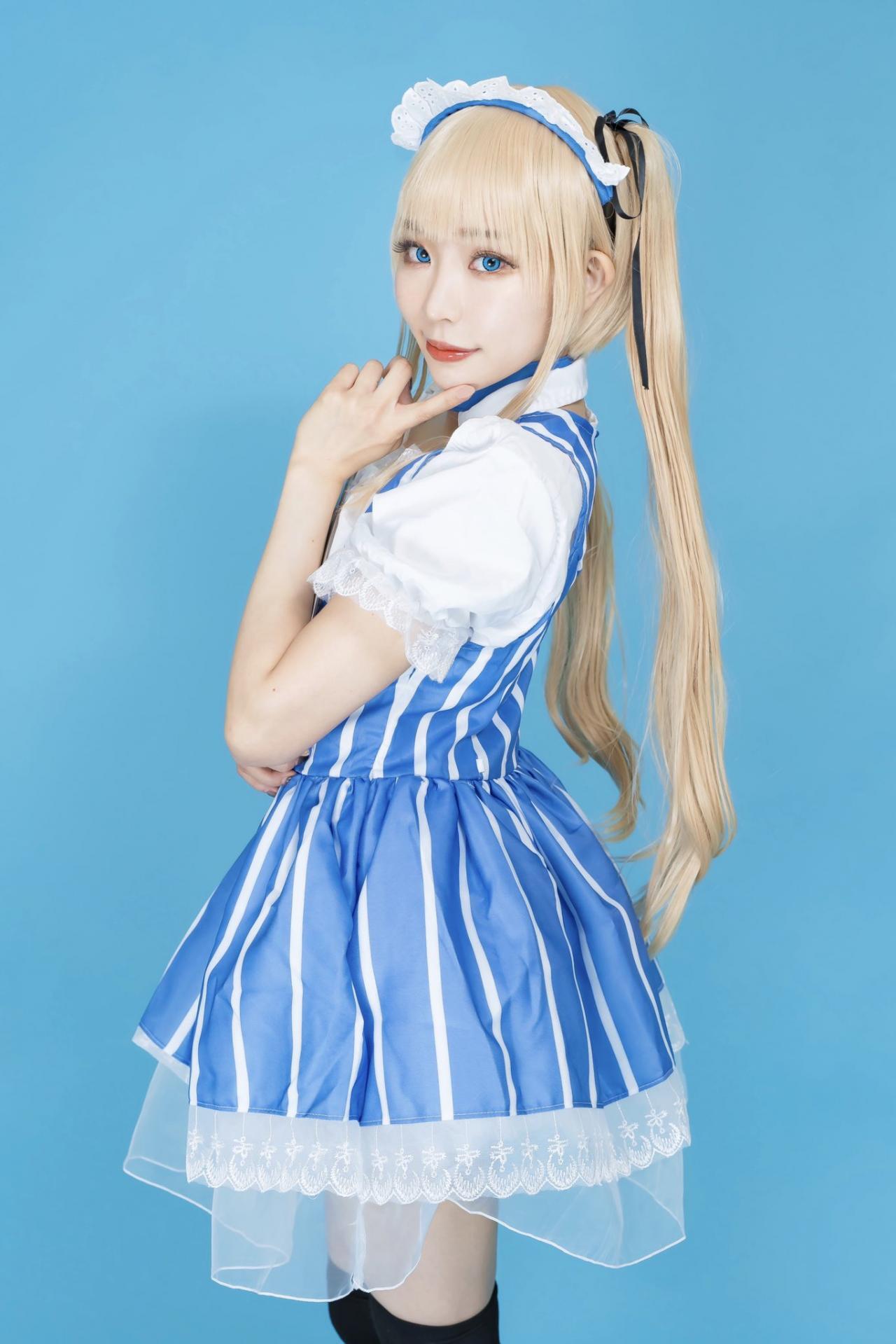 COS正片/11区萌妹COSER《林弥(rinyan)》美图集 事业线 白嫩美腿太养眼！