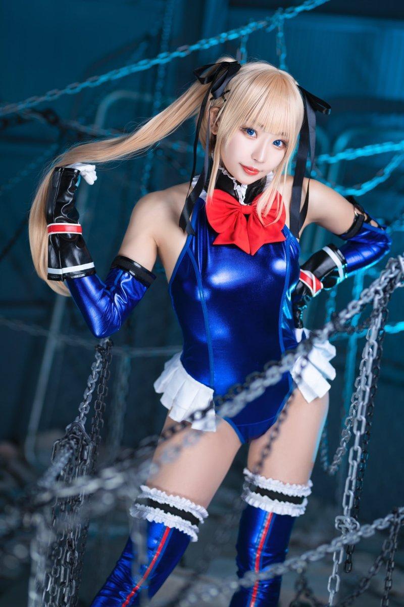 COS正片/11区萌妹COSER《林弥(rinyan)》美图集 事业线 白嫩美腿太养眼！