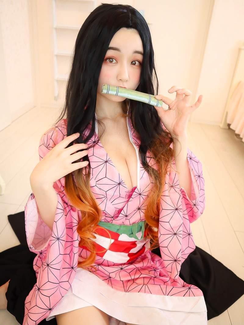 COS正片/清纯的脸火辣栗田惠美(くりえみ)《鬼灭之刃》写真集！