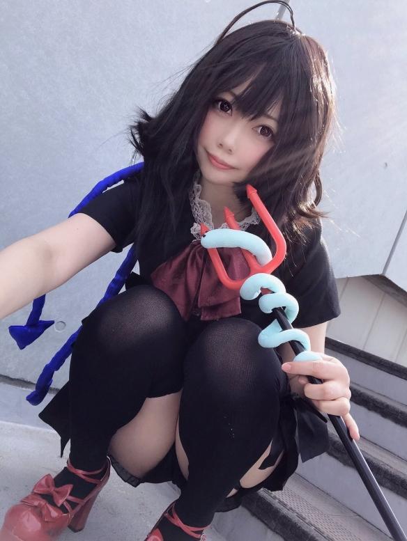 COS正片/岛国美女穂南しずく美图集 黑丝美腿极度腿控！