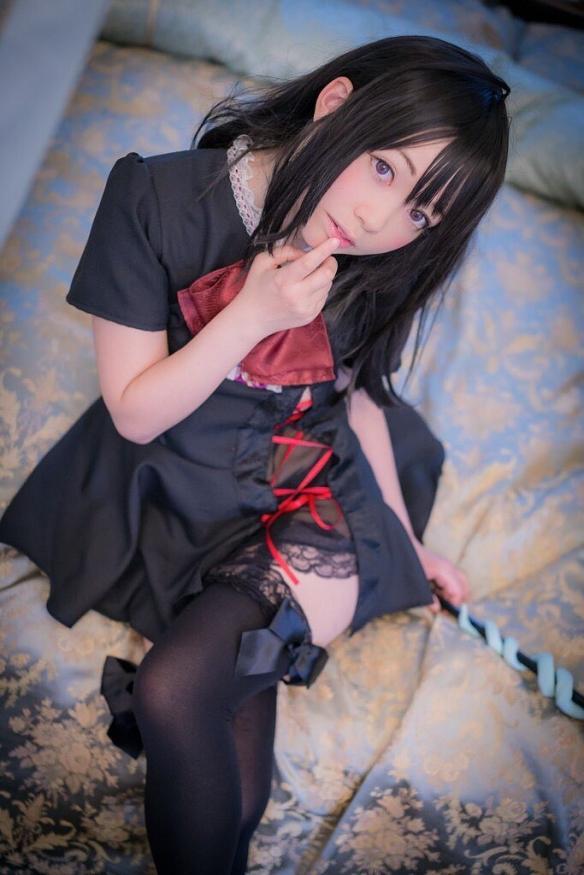 COS正片/岛国美女穂南しずく美图集 黑丝美腿极度腿控！