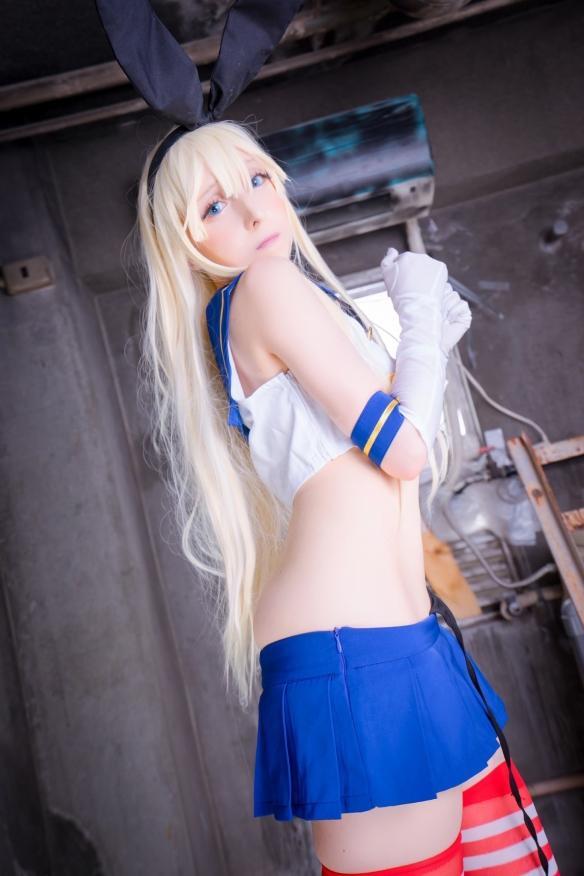 COS正片/美女coser《アリア》美图写真集，黑丝长腿身材爆炸！