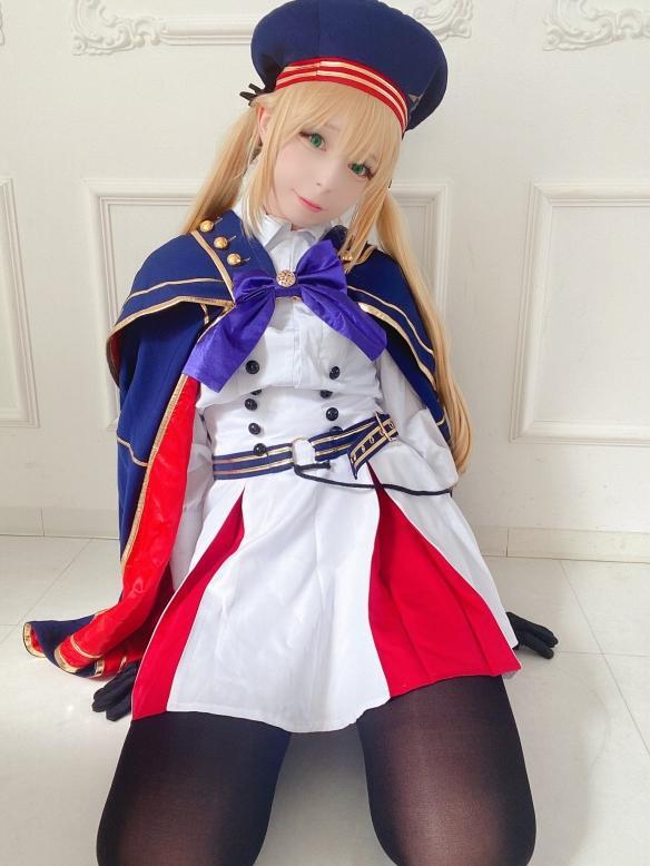 COS正片/美女coser《アリア》美图写真集，黑丝长腿身材爆炸！