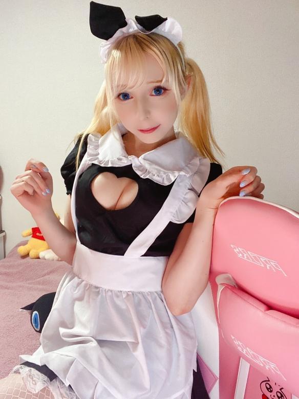 COS正片/美女coser《アリア》美图写真集，黑丝长腿身材爆炸！