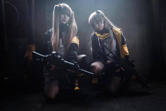 COS正片/美女coser《アリア》美图写真集，黑丝长腿身材爆炸！