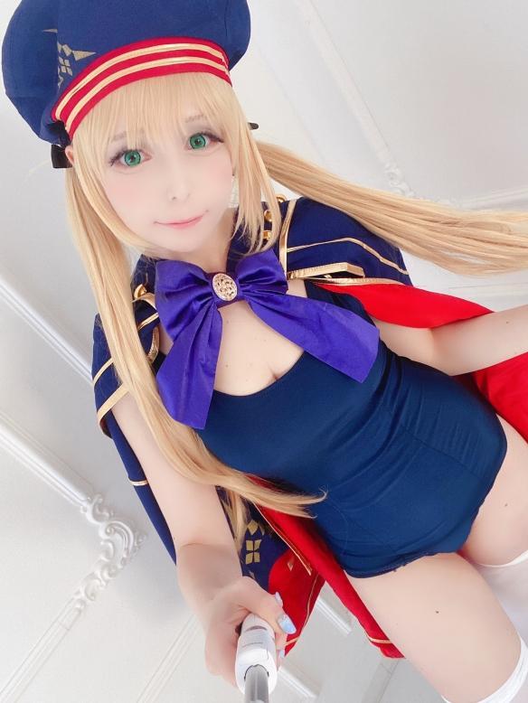 COS正片/美女coser《アリア》美图写真集，黑丝长腿身材爆炸！