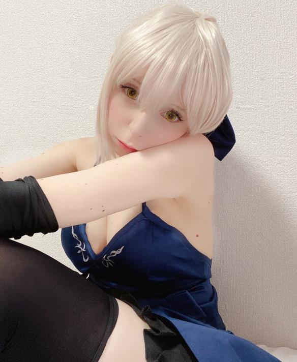 COS正片/美女coser《アリア》美图写真集，黑丝长腿身材爆炸！