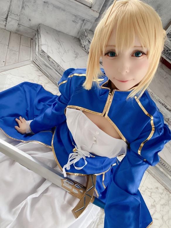 COS正片/美女coser《アリア》美图写真集，黑丝长腿身材爆炸！