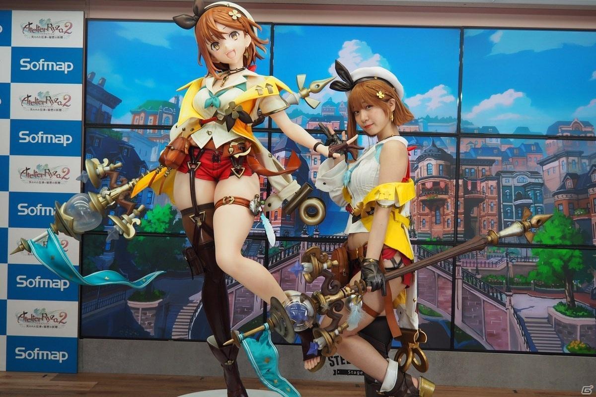 COS正片/伊织萌真人扮演《莱莎的链金工房2》等身大手办发布会上演大对比！