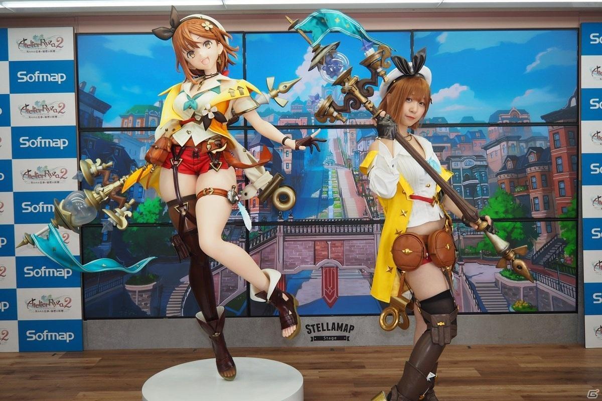 COS正片/伊织萌真人扮演《莱莎的链金工房2》等身大手办发布会上演大对比！