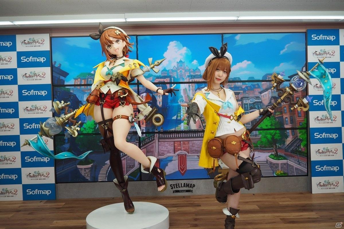 COS正片/伊织萌真人扮演《莱莎的链金工房2》等身大手办发布会上演大对比！