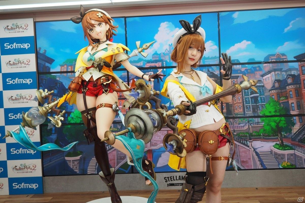 COS正片/伊织萌真人扮演《莱莎的链金工房2》等身大手办发布会上演大对比！