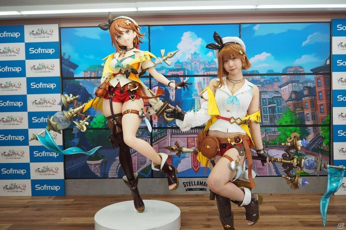 COS正片/伊织萌真人扮演《莱莎的链金工房2》等身大手办发布会上演大对比！