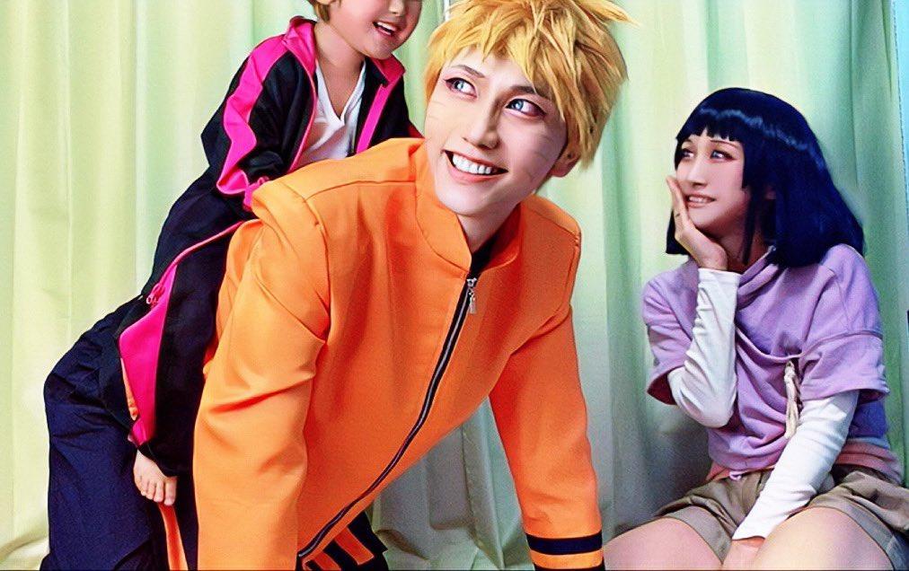 COS正片/你也想有个这样的家庭吗？「神还原动画角色」温馨之余还多了真实感！