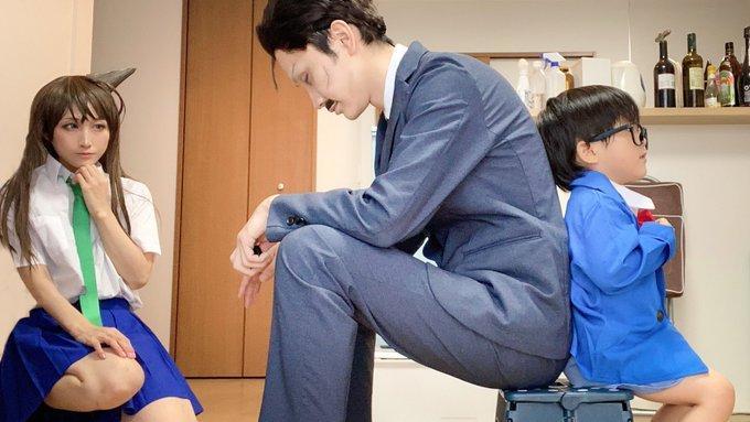 COS正片/你也想有个这样的家庭吗？「神还原动画角色」温馨之余还多了真实感！