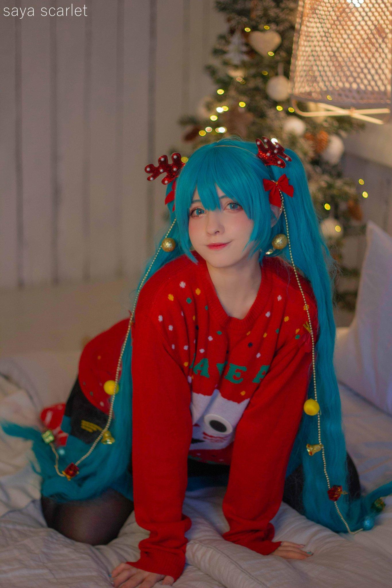 COS正片/俄罗斯萌妹《Saya Scarlet》超大份 初音ミク精选集！