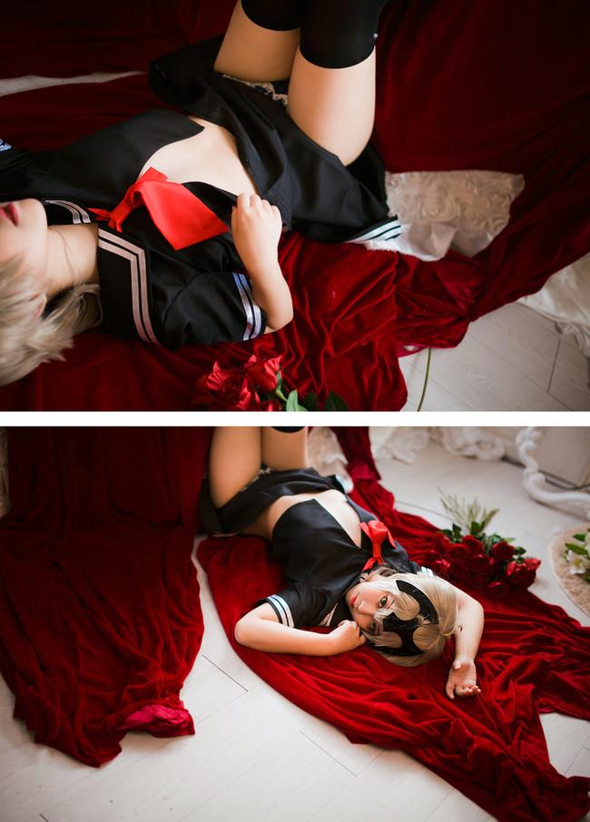 COS正片/Fate/Grand Order，JK过膝袜贞德 黑与白你喜欢那个？