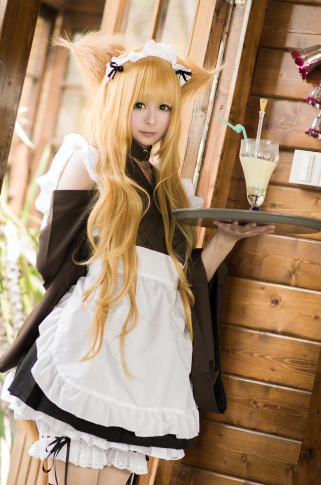 COS正片/变态王子与不笑猫-黑丝过膝袜 小豆梓！