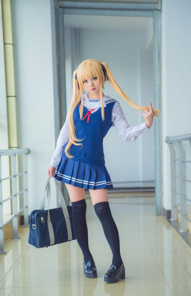 COS正片/路人女主的养成方法，傲娇金发双马尾英梨梨！