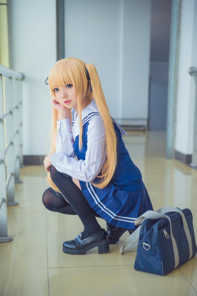 COS正片/路人女主的养成方法，傲娇金发双马尾英梨梨！