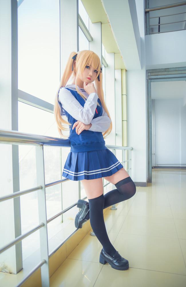 COS正片/路人女主的养成方法，傲娇金发双马尾英梨梨！