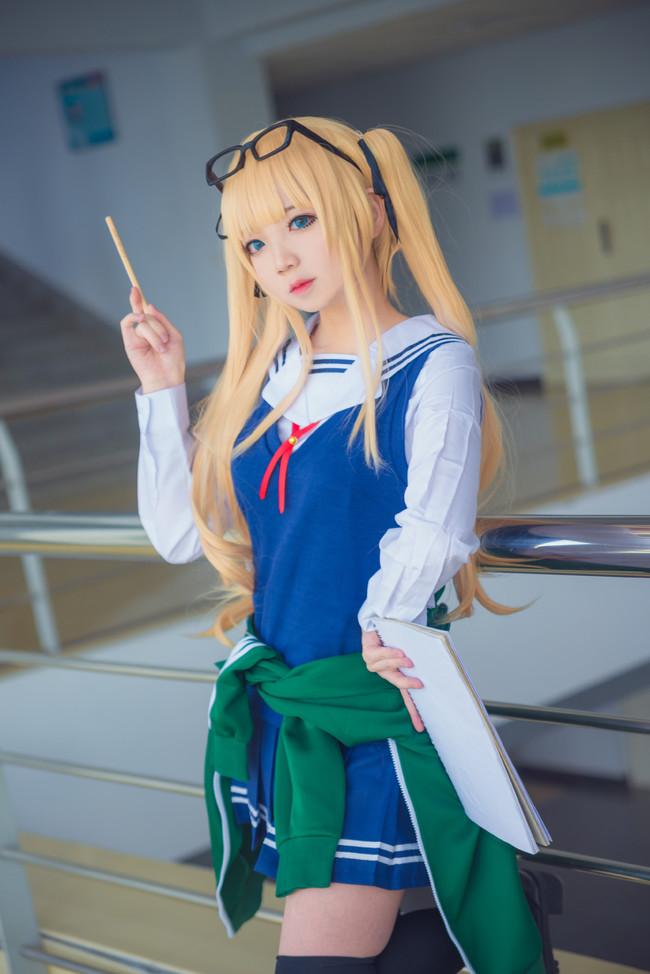 COS正片/路人女主的养成方法，傲娇金发双马尾英梨梨！