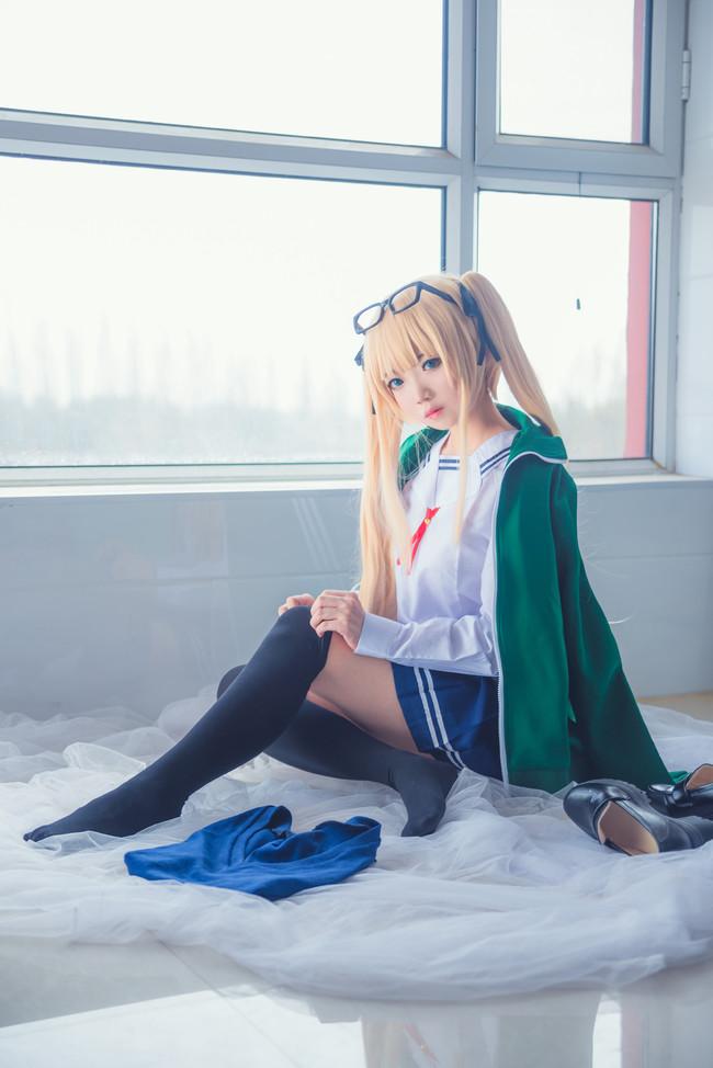 COS正片/路人女主的养成方法，傲娇金发双马尾英梨梨！