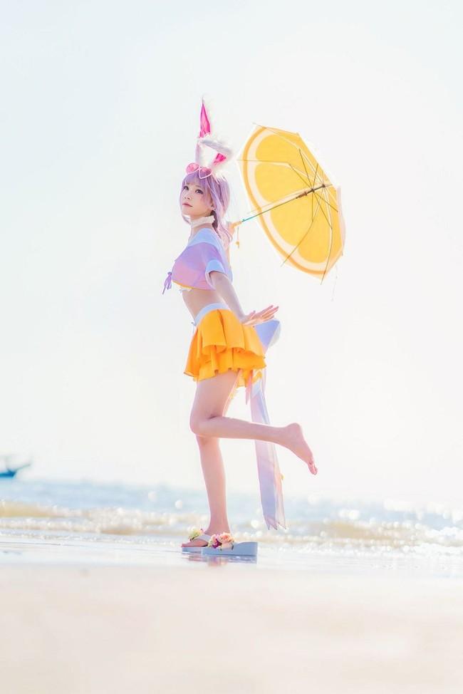 COS正片/王者荣耀 公孙离蜜橘之夏！