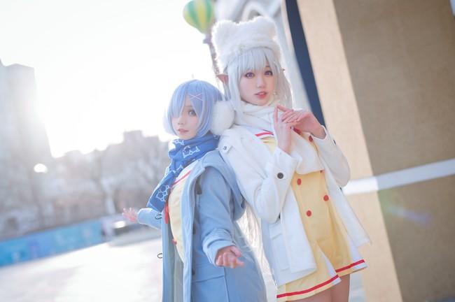 COS正片/爱蜜莉雅和雷姆贴贴~