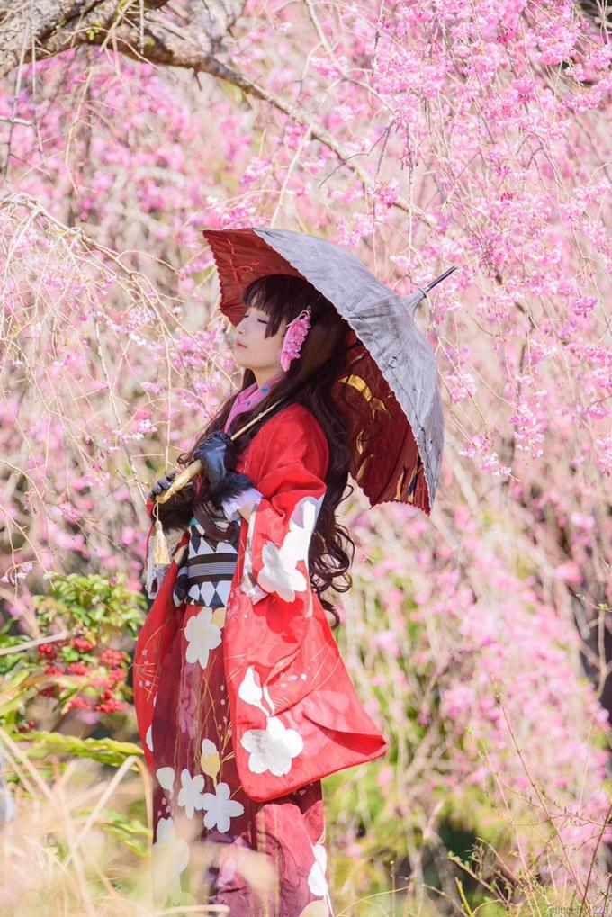 COS正片/日本樱花萌妹 柊 花音，萌化人心让人受不了！