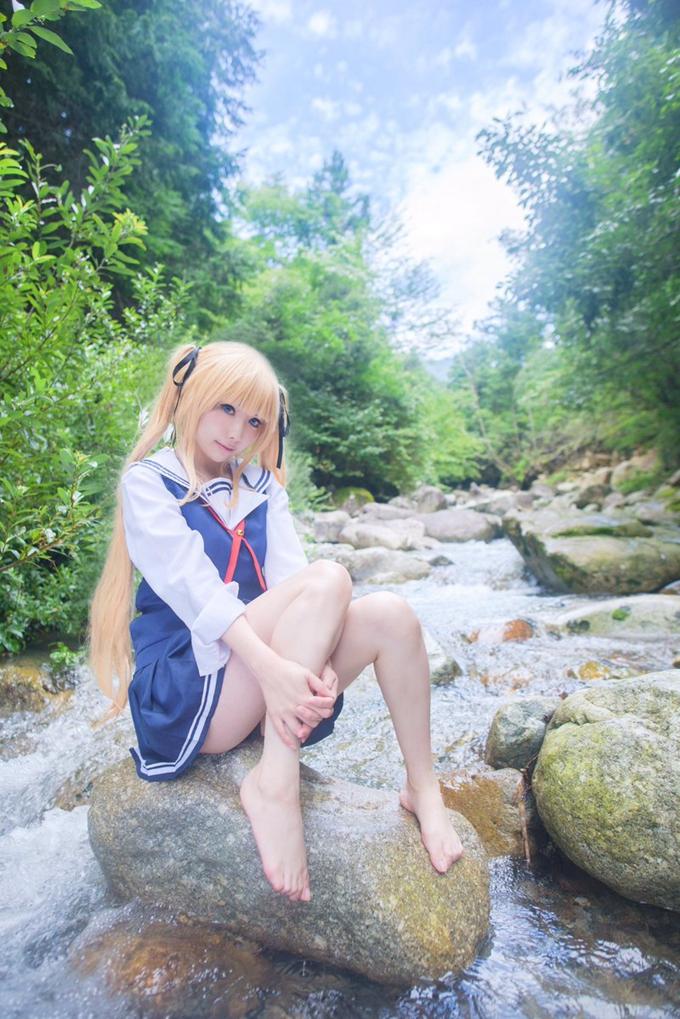 COS正片/日本樱花萌妹 柊 花音，萌化人心让人受不了！