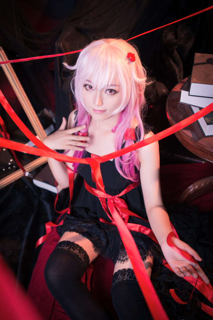 COS正片/罪恶王冠 楪祈黑色连衣裙