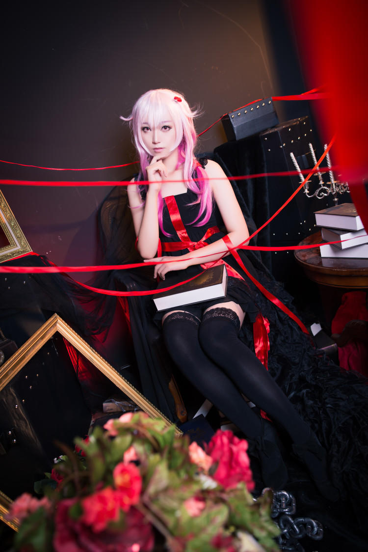 COS正片/罪恶王冠 楪祈黑色连衣裙