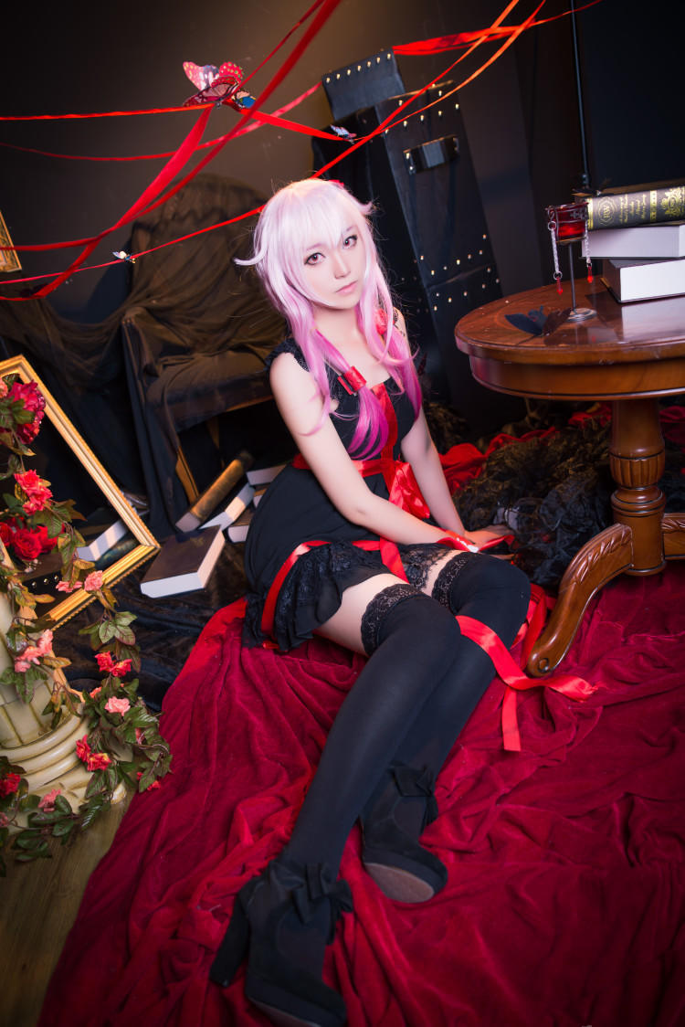 COS正片/罪恶王冠 楪祈黑色连衣裙