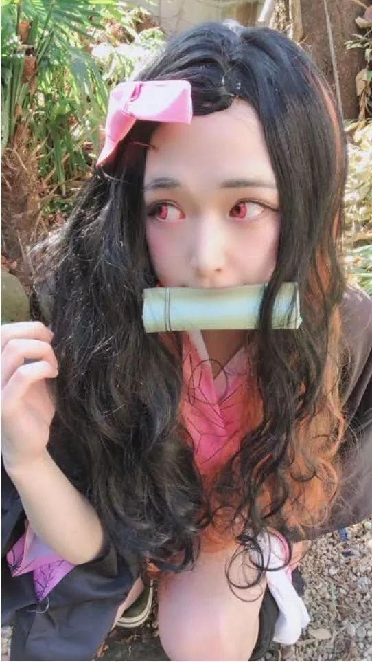 不良少年Cosplay 《鬼灭之刃》祢豆子…？