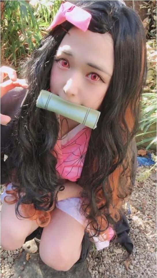 不良少年Cosplay 《鬼灭之刃》祢豆子…？