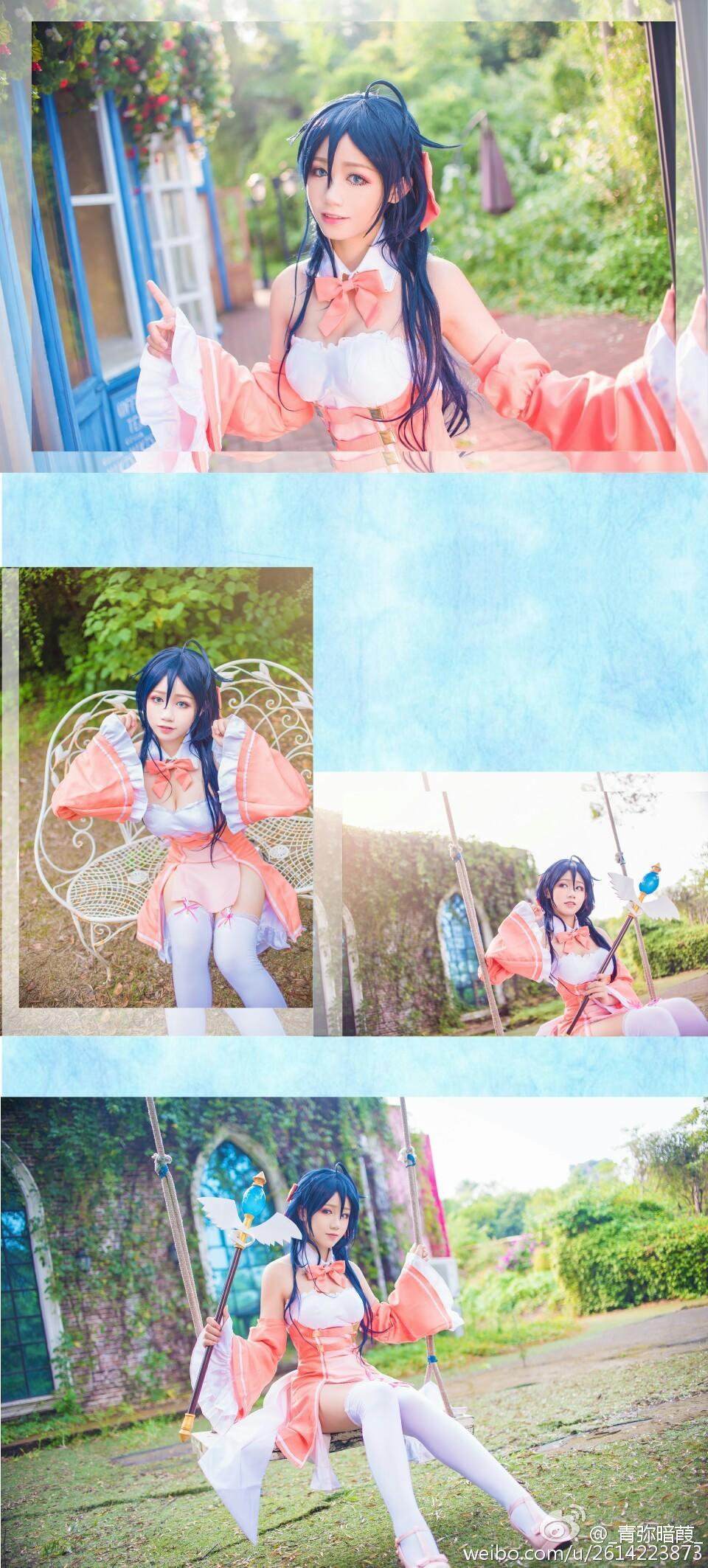 COS正片/线上游戏的老婆不可能是女生？玉置亚子 领域白丝！