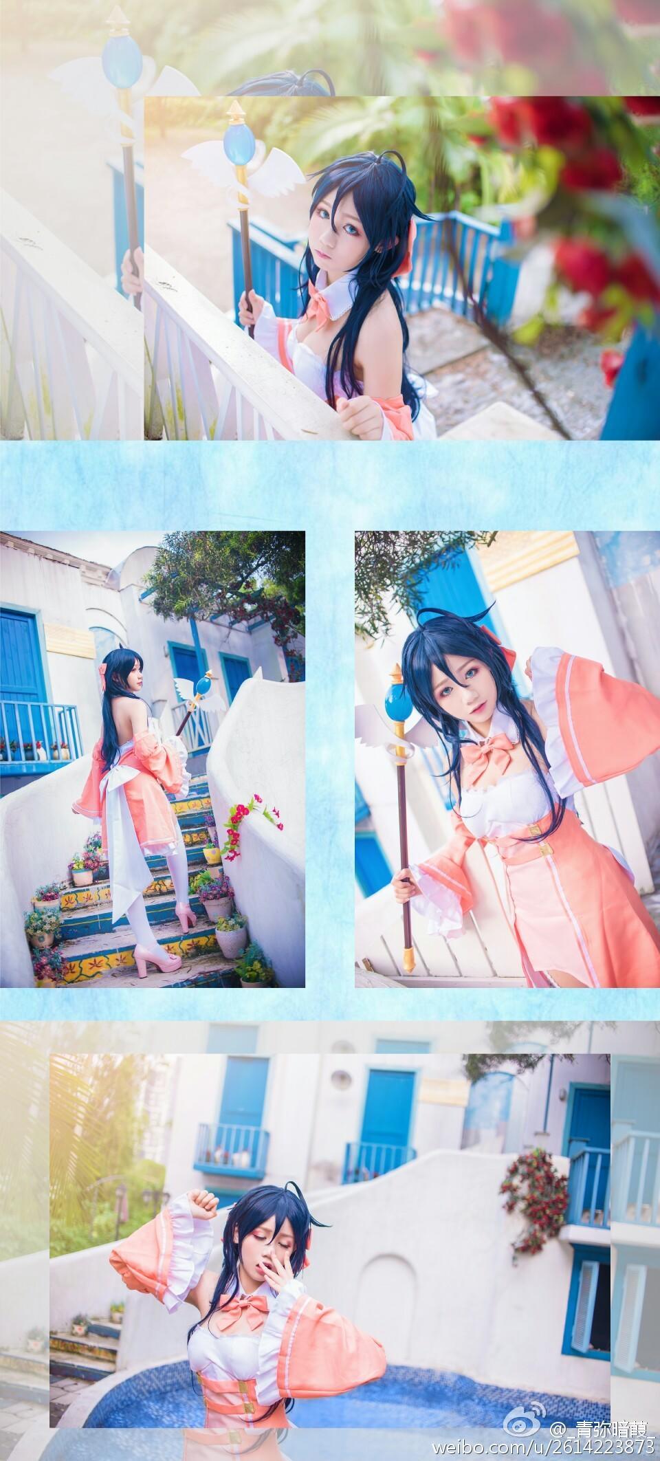 COS正片/线上游戏的老婆不可能是女生？玉置亚子 领域白丝！