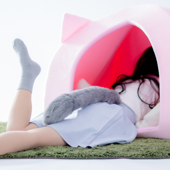 COS正片/宫本彩希 猫耳娘 兽人小屋，这也太可爱了吧 awsl